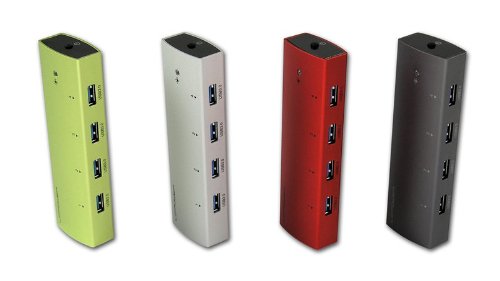 LC-Power LC-HUB-EX4A-ALU externer USB 3.0 Hub (4-Port) aluminium/schwarz - 2