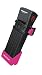 Produktbild Faltschloss Trelock TWO.GO mit Halter FS200/75 pink m. Halter ZF200, Schlüssel