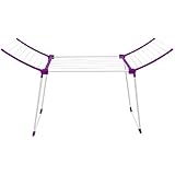 Vileda Viva - Tendedero portátil para ropa (desplegable, superficie para colgar ropa:16 m), color rosa oscuro