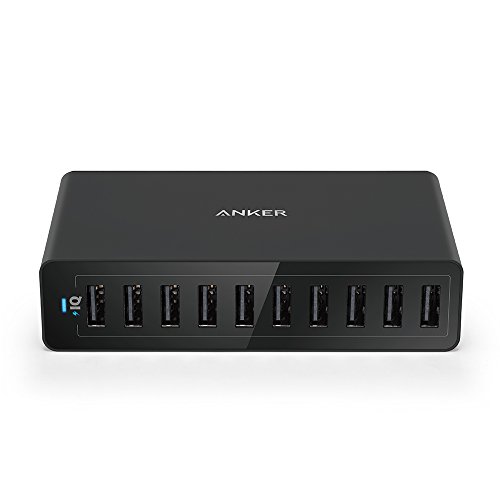 Anker PowerPort 10 - Cargador de red con conexi n USB para smartphones y tablets Apple y Android 60 W 10 puertos USB para iPhone 6S 6S Plus 6 6 Plus iPad Pro iPad Air 2 Mini 3 Galaxy S6 S6 Edge y otros color negro y blanco reviews Anker PowerPort 10 - Cargador de red con conexi n USB para smartphones y tablets Apple y Android 60 W 10 puertos USB para iPhone 6S 6S Plus 6 6 Plus iPad Pro iPad Air 2 Mini 3 Galaxy S6 S6 Edge y otros color negro y blanco