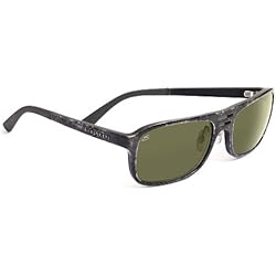 Serengeti 7649 Gafas deportivas, Wayfarer, Polarizadas, 59, Shiny Grey Marble
