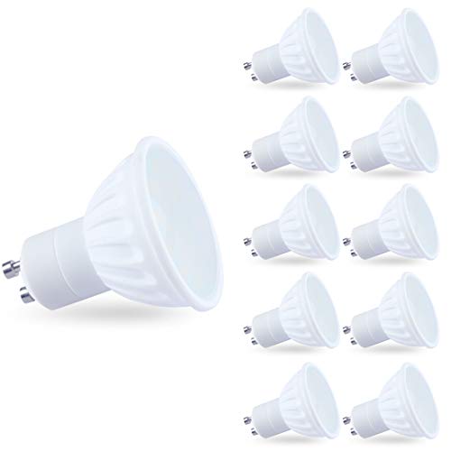 10x 5w gu10 led bulb day white day light led gu10 spot lights natural white pure white led light bulb 50w halogen replacement