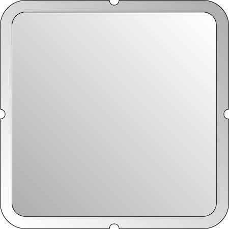 Elso Blank Cover RAL9005 aufrastbar F/S pearly ELG203010