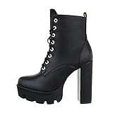 Wenn es draußen kühler wird, ist die Zeit für Schnürstiefeletten gekommen. Die Stiefeletten für Damen sind wahlweise gefüttert oder mit Absatz und in verschiedenen Farben erhältlich, wie etwa schwarz, braun und blau. Zudem kann aus zahlreichen Modellen von praktischen Boots bis hin zur eleganten Variante aus Leder gewählt werden. Durch ihre unterschiedlichen Designs eignen sie sich für diverse Anlässe und sind der ideale Begleiter durch die kalte Jahreszeit.