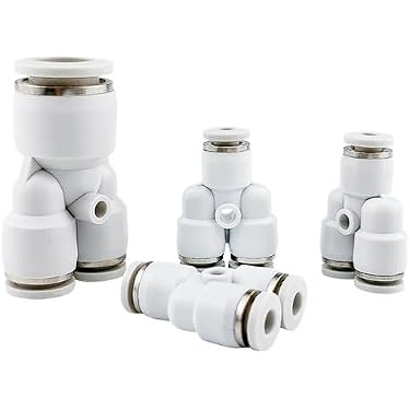 10x Connettore per tubo flessibile diritto per tubo flessibile da 6 mm (1/4) in