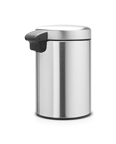 Brabantia 115561 Wandabfallbehälter newIcon mit Kunststoffeinsatz, 3 L, Edelstahl, matt steel, 18.4 x 18.3 cm - 4