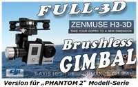 DJI Phantom 2 Quadcopter + Zenmuse H3-3D bundle (multirotor) - direct from manufacturer