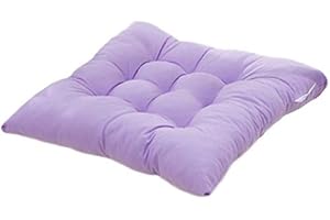 AGDLLYD Cojines para Silla, 40x40cm Silla Almohadillas ojines Asiento Almohadillas Silla cojín Cuadrado Almohadas Home Oficina Interior jardín Patio (Violeta Claro)