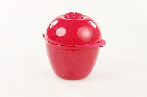 TUPPERWARE To Go Obstbox Apfel pink/rot mit Glitzer Apfeldose Dose Behälter 17065 - 5