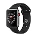 Produktbild Apple Watch Series 3, 42 mm, GPS + Cellular, Aluminium Gehäuse, Space Grau mit Sport-Armband, Schwarz, 2017