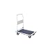 Produktbild axentia Transportwagen in Beige/Blau, klappbarer Plattformwagen mit Gummibereifung, Transportroller mit zwei Feststellbremsen, Tragkraft ca. 150 kg