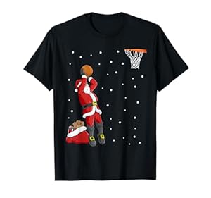 Divertido Santa Claus Basketball Regalo