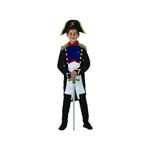 Atosa-70081 Disfraz Napoleón, Color Azul, 10 a 12 años (70081)