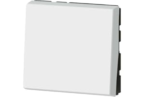 Legrand 077011L Interrupteur ou va-et-vient Mosaic Easy-Led, 2 Modules, 10AX, 250V, Blanc