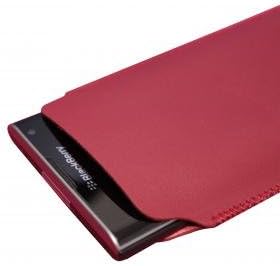 Blackberry PRIV UltraJacket™ Light & Slim Sleeve Case (Red) | Durable PU Leather with SuperSoft Microfiber Lining to Prevent Scratching & Damage
