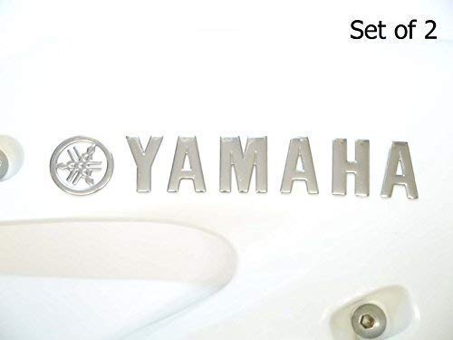 180x28mm Cromo Yamaha Motocicleta Emblema Insignia Gasolina Moto Tanque Adhesivo