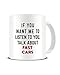 Produktbild Funky NE Ltd Keramik-Kaffeebecher mit Aufschrift If You Want Me To Listen To You, Talk About Fast Cars