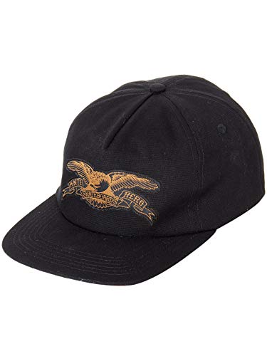 Anti-Hero Black-Brown Basic Eagle Patch Snapback Cap