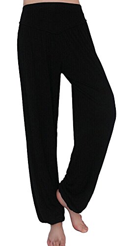 Cliont Womens Yoga Pantalones Harem Belly Dance Fitness Pantalones De Entrenamiento