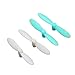 Price comparison product image 4 PCS Blade Propeller - Honestyi CX-10 RC Quadcopter Spare Parts Blade Propeller (White & Blue)