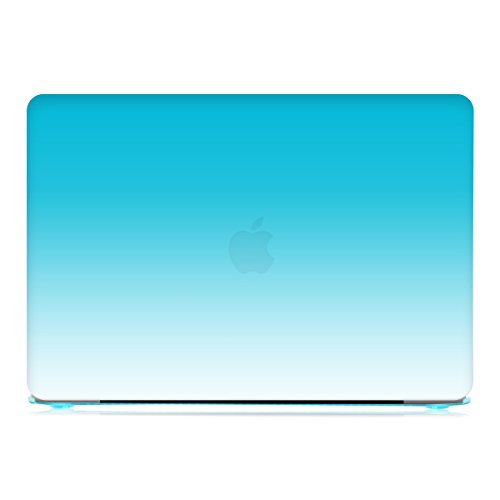 kwmobile Hardcase Laptop Hülle für Apple MacBook Pro Retina 13″ (ab Ende 2012) – Zwei Farben Design Hellblau Transparent dünne gummierte Schutzhülle Cover Case Tasche - 2