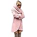 Produktbild TianWlio Damen Mäntel Frauen Wolle mit Kapuze Dünnen Mantel Lose Damen Beiläufig Hoodies Jacke Mantel Top