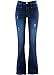 Produktbild Maite Kelly Jeans 40 Dark Blue Used Bootcut Stretchjeans Destroyed