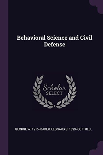 Behavioral Science and Civil Defense