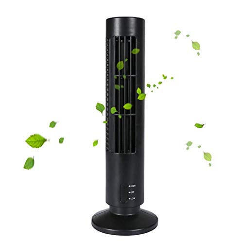 CloudWhisper USB Vaneless Fan Ionizer Air Purifier Home Hotel Office (Black)