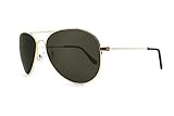  Gafas de Sol Knockaround Mile High Gold Aviator / Green Polarizada