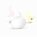 Produktbild Bunny LED Nachtleuchte / Tischleuchte, MOREFINE Kaninchen Lampe Soft Silikon Sensor Tap Control, USB Wiederaufladbare, 7 Farben ändern, 3 Einstellbare Helligkeit Modi, Geschenk für Kinder Baby Kinder Schlafzimmer Nursery Geburtstag Weihnachten