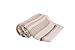 100% Cotton Knitted Stripe Pram/Moses Blanket - Cream