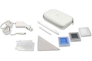 SPEED-LINK Speedlink Travel-Pack für Nintendo DS Lite (Transporttasche, KFZ-Ladegerät, Displayfolie, Spielehüllen uvm.) weiß