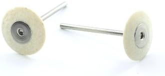 Rotacraft Knife-Edge Felt Wheel Buffs, Pack of 2, Silver