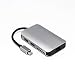 Produktbild QKa USB-C-Hub, 8-in-1-Expander Typ-C an HDMI-Netzwerkkarte Docking-Station Hub-Kartenleser