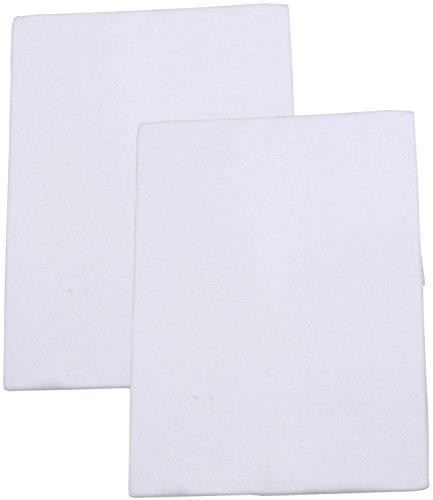 BabyPrem Baby Bedding Pack of 2 Fitted Cotton Cot Sheets 120 x 60cm WHITE