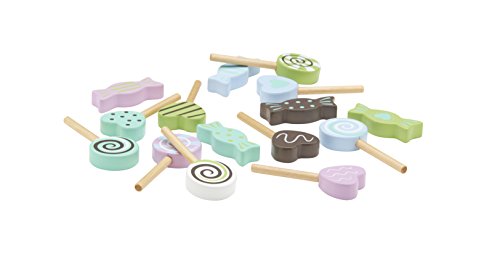 Preisvergleich Produktbild Kids Concept- Süßigkeiten Candy Holzspielzeug Lollys Sweets- 15teilig pastell, Mehrfarbig