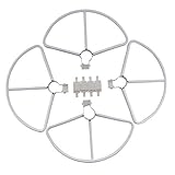 Para Hubsan Zino H117S. Fytoo 4PCS Hélices Cubierta Protectora de liberación rápida para Hubsan Zino H117S Anillo de Protección RC Quadcopter Repuestos (Blanco)
