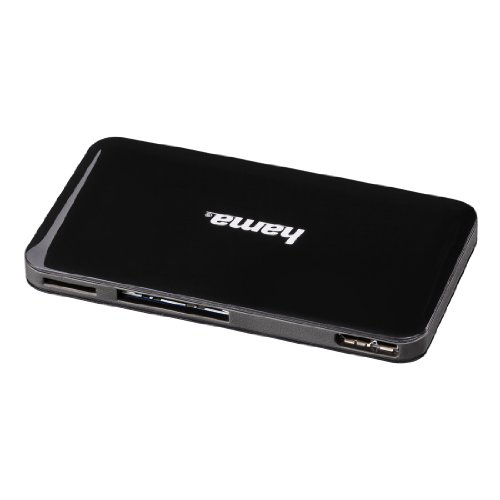 Hama Kartenleser „Slim“, UDMA/UHS-I fähig, (u.a. microSD/SDHC, SD/SDHC, CF Typ I, MMC, USB 3.0), schwarz - 2