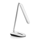 WILIT® T12 10W dimmbare Schreibtischlampe LED mit Touchfeld für 7 Helligkeitsstufen, Augenschutz, weiß - 9