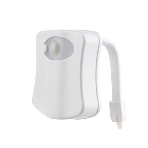 Bunte Bewegungs-Sensor-WC-Nachtlicht Toilettenlicht , SOONHUA Start WC Badezimmer Toilettenbeleuchtung Auto-Bewegung aktivierte Sensor Sitz Licht Nachttischlampe 8-Farben-Änderungen - 2