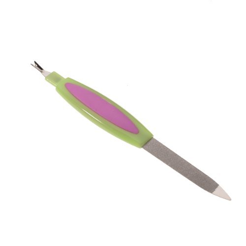 ma-on Multifunktions doppelseitig Nagel Fußnägel Datei Cuticle Trimmer Maniküre Werkzeug (zufällige Farbe) - 4
