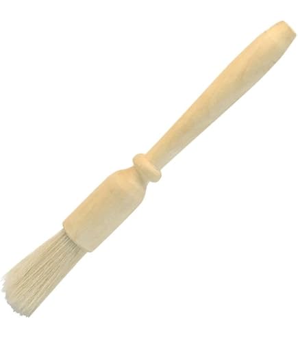 Pinceau Pâtisserie Teemando En Poils Naturels | Manche Bois Cerisier Huilé | Largeur 2,5cm | Longueur 18cm