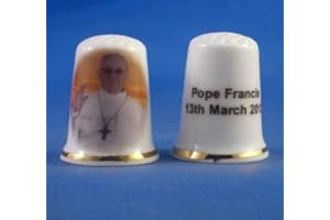 BIRCHCROFT CHINA Birchcroft Porcelaine Chine à Collectionner Dé à Coudre Pape François