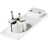 Single-Business 529081 Flat Plug Ground White