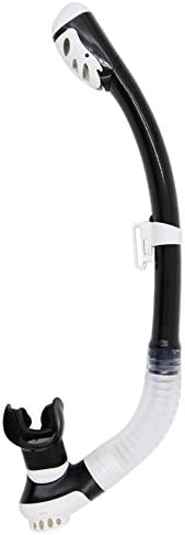 Moobom Unisex Silicone Diving Tube,Snorkel with Silicone Mouthpiece, Swim Snorkel, Ultra Dry Snorkel Ideal for Snorkelling, Apnea and Diving