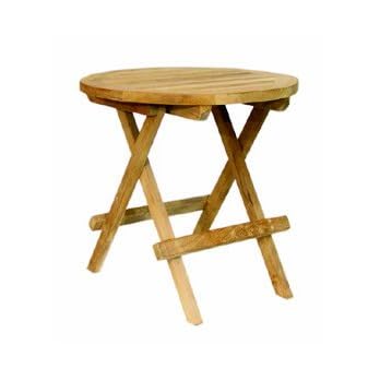 Teak Beistelltisch Tisch Balkontisch Holz Klappbar 40 Cm