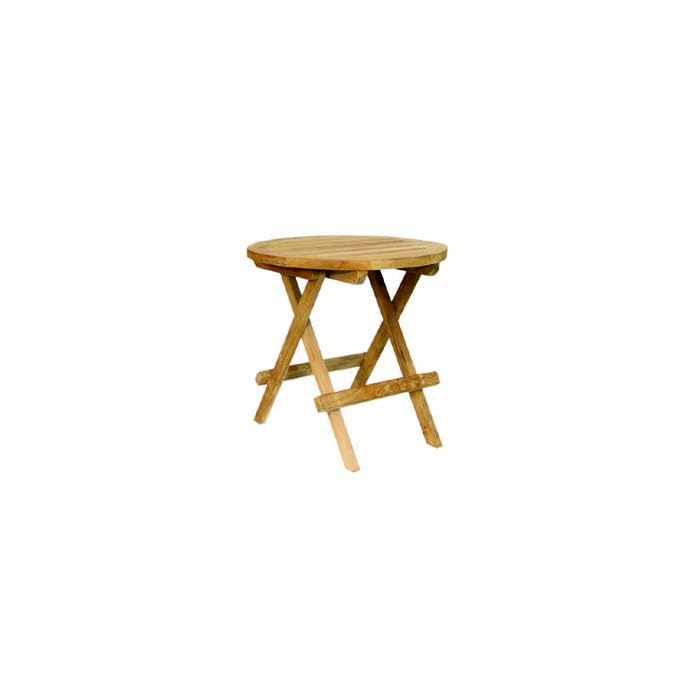 Teak Beistelltisch Tisch Balkontisch Holz Klappbar 40 Cm