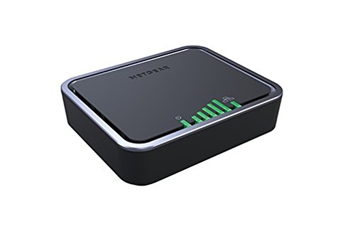 Netgear LB1111-100EUS 4G LTE Modem (150 / 50 Mbit/s, LTE Cat 4, UMTS DC-HSPA+, Quad band GSM, 3FF micro SIM card slot, Gigabit Lan Port incl. POE Funktion, 2x TS9-Anschlüsse & 3G/2G-Fallback)
