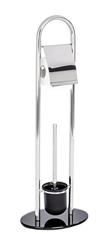 Wenko 21731100 Stand WC-Garnitur Atlanta, Edelstahl rostfrei, 28 x 78,5 x 20,5 cm, glänzend - 4